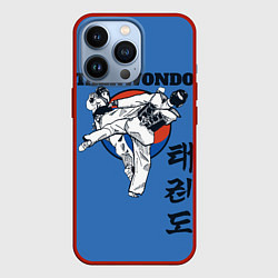 Чехол для iPhone 13 Pro Taekwondo, цвет: 3D-красный