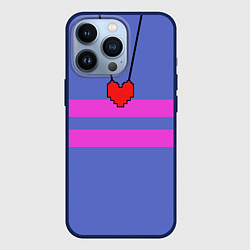 Чехол для iPhone 13 Pro UNDERTALE FRISK ФРИСК, цвет: 3D-тёмно-синий