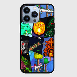 Чехол для iPhone 13 Pro Terraria allpic, цвет: 3D-черный