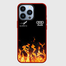 Чехол для iPhone 13 Pro Audi Ауди, цвет: 3D-красный