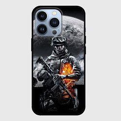 Чехол для iPhone 13 Pro Battlefield, цвет: 3D-черный