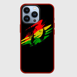 Чехол для iPhone 13 Pro Боб Марли, цвет: 3D-красный