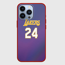 Чехол для iPhone 13 Pro Los Angeles Lakers Kobe Brya, цвет: 3D-красный