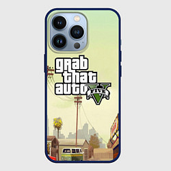 Чехол для iPhone 13 Pro GTA 5, цвет: 3D-тёмно-синий