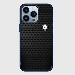 Чехол для iPhone 13 Pro MERCEDES-BENZ, цвет: 3D-тёмно-синий
