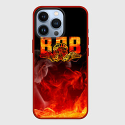 Чехол для iPhone 13 Pro ВДВ, цвет: 3D-красный