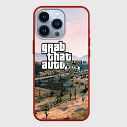 Чехол для iPhone 13 Pro Grand Theft Auto 5, цвет: 3D-красный