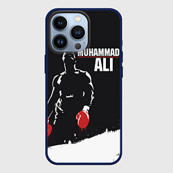 Чехол для iPhone 13 Pro Muhammad Ali, цвет: 3D-тёмно-синий
