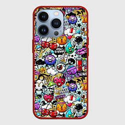 Чехол для iPhone 13 Pro Stickerboom, цвет: 3D-красный