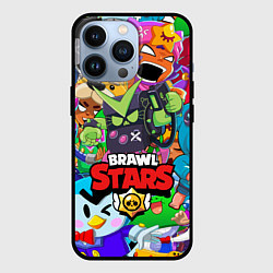 Чехол для iPhone 13 Pro BRAWL STARS VIRUS 8-BIT, цвет: 3D-черный