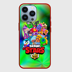 Чехол для iPhone 13 Pro BRAWL STARS, цвет: 3D-красный