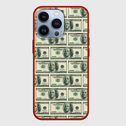 Чехол для iPhone 13 Pro Денежная тема, цвет: 3D-красный