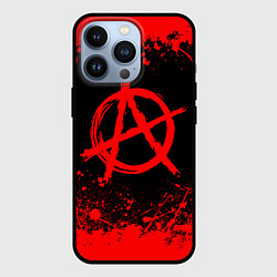 Чехол для iPhone 13 Pro АНАРХИЯ, цвет: 3D-черный