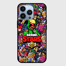 Чехол для iPhone 13 Pro BRAWL STARS:LEON, цвет: 3D-черный