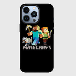 Чехол для iPhone 13 Pro MINECRAFT, цвет: 3D-черный