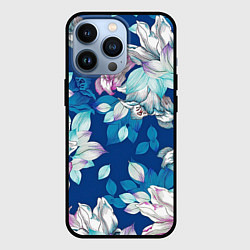 Чехол для iPhone 13 Pro Нежные цветы, цвет: 3D-черный