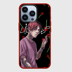 Чехол для iPhone 13 Pro LIL PEEP, цвет: 3D-красный