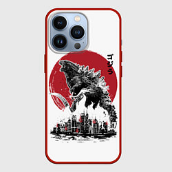 Чехол для iPhone 13 Pro GODZILLA, цвет: 3D-красный