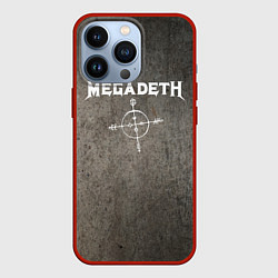 Чехол для iPhone 13 Pro Megadeth, цвет: 3D-красный