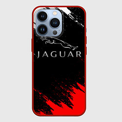 Чехол для iPhone 13 Pro Jaguar, цвет: 3D-красный