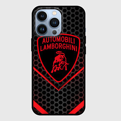 Чехол для iPhone 13 Pro Lamborghini, цвет: 3D-черный