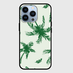 Чехол для iPhone 13 Pro Пальмовый рай, цвет: 3D-черный