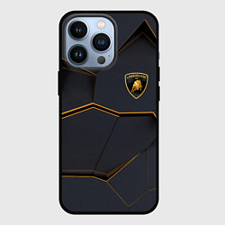 Чехол для iPhone 13 Pro LAMBORGHINI, цвет: 3D-черный