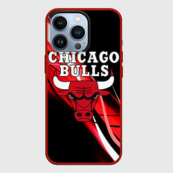 Чехол для iPhone 13 Pro CHICAGO BULLS, цвет: 3D-красный