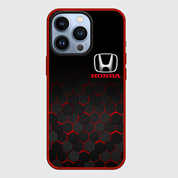 Чехол для iPhone 13 Pro HONDA, цвет: 3D-красный