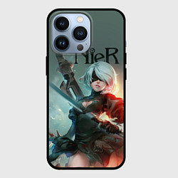 Чехол для iPhone 13 Pro Nier, цвет: 3D-черный