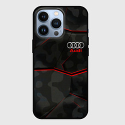 Чехол для iPhone 13 Pro AUDI, цвет: 3D-черный