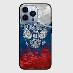 Чехол для iPhone 13 Pro Россия, цвет: 3D-черный