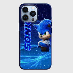 Чехол для iPhone 13 Pro Соник, цвет: 3D-тёмно-синий