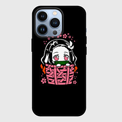 Чехол для iPhone 13 Pro KIMETSU NO YAIBA NEZUKO, цвет: 3D-черный