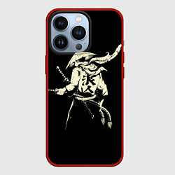Чехол для iPhone 13 Pro Самурай Z, цвет: 3D-красный