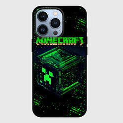 Чехол для iPhone 13 Pro MINECRAFT, цвет: 3D-черный