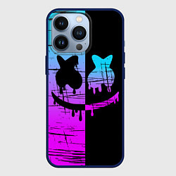 Чехол для iPhone 13 Pro FORTNITE MARSHMELLO, цвет: 3D-тёмно-синий