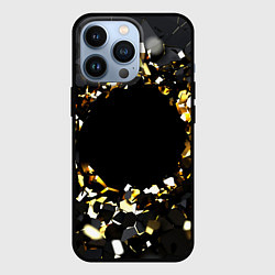 Чехол для iPhone 13 Pro Брызги стекла, цвет: 3D-черный