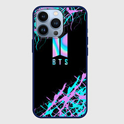 Чехол для iPhone 13 Pro BTS, цвет: 3D-тёмно-синий