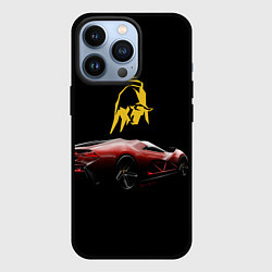 Чехол для iPhone 13 Pro Lamborghini - motorsport, цвет: 3D-черный