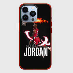 Чехол для iPhone 13 Pro MICHAEL JORDAN, цвет: 3D-красный