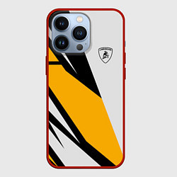 Чехол для iPhone 13 Pro Lamborghini, цвет: 3D-красный
