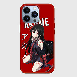 Чехол для iPhone 13 Pro Убийца Акаме, цвет: 3D-красный