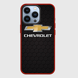 Чехол для iPhone 13 Pro CHEVROLET, цвет: 3D-красный