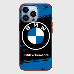 Чехол для iPhone 13 Pro BMW БМВ, цвет: 3D-красный