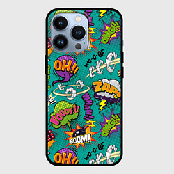 Чехол для iPhone 13 Pro Pop art comics, цвет: 3D-черный