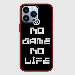 Чехол для iPhone 13 Pro NO GAME NO LIFE, цвет: 3D-красный