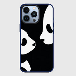 Чехол для iPhone 13 Pro Panda, цвет: 3D-тёмно-синий
