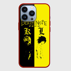 Чехол для iPhone 13 Pro Death Note, цвет: 3D-красный