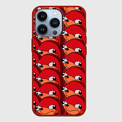 Чехол для iPhone 13 Pro Knuckles, цвет: 3D-красный